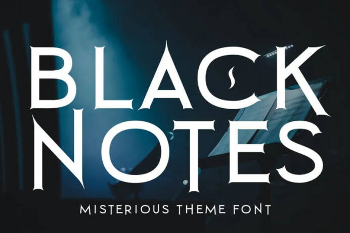 black-notes-font-download-fontspad