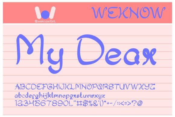 my-dear-font-download-fontspad