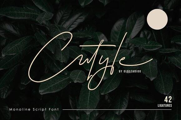 Cutyle Monoline Script Font Download - FontsPad.com